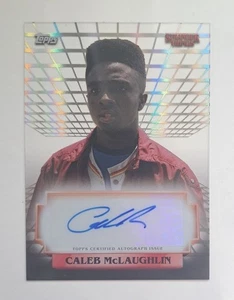 Topps High Tek Stranger Things 2025 Caleb McLAUGHLIN como LUCAS SINCLAIR automático A-CM - Imagen 1 de 3