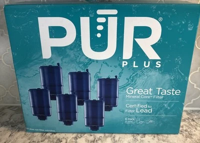 Genuine New With box 6 Pack PUR Plus Water Faucet Filter Replacement RF-9999 - Image 1 of 4