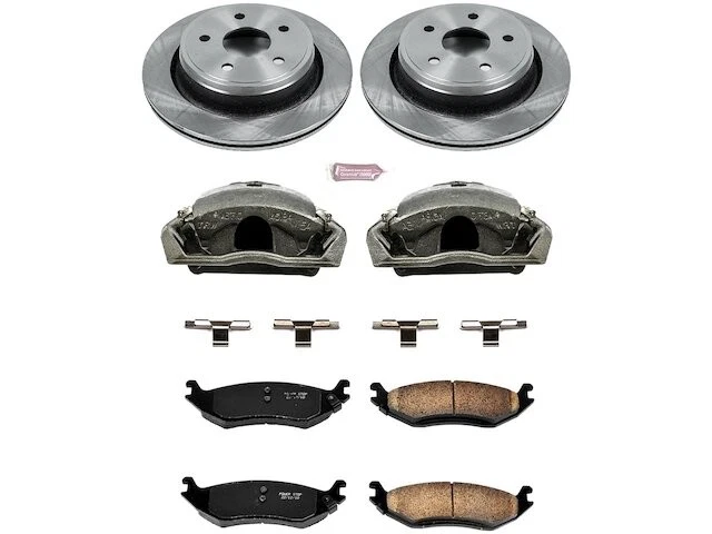 Kit de pastillas de freno trasero y rotor para Dodge Ram 1500 2002-2010 2003 2004 2005 CS763YZ Foto 1 de 1