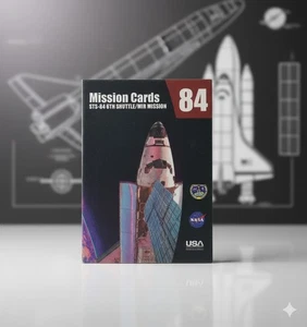 Carte missione STS-84 6° Shuttle/MIR da collezione NASA Space Shuttle Atlantis - Foto 1 di 3