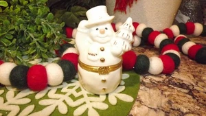 LENOX - Caja sorpresa del muñeco de nieve con encanto de copo de nieve, primera edición sin caja - Imagen 1 de 8