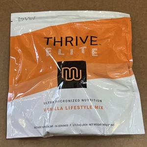 LeVel Thrive ELITE Vanille-Shake-Mix 16 Päckchen neu versiegelt im Beutel Einzelhandel 60 $ - Bild 1 von 2