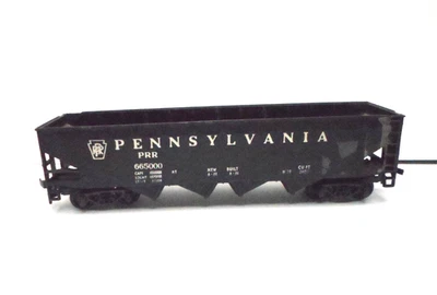 Rivarossi HO Scale Pennsylvania PRR 665000 Hopper Car Black Used - Image 1 of 4