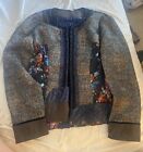 Alberto Makali Jacket XL Colorful Mixed Material Art To Wear Feel