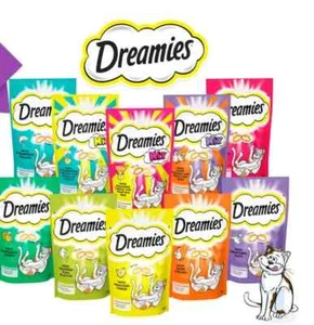 Dreamies Slamón Queso Cremoso Carne Pato Pollo Gato Golosinas 60g Varios Sabores - Imagen 1 de 3