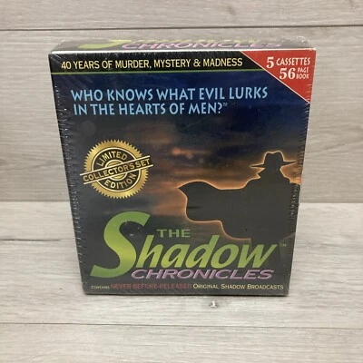 The Shadow Chronicles, 5 Cassettes and 56 Page Book Original Broadcasts Sealed - Image 1 of 4