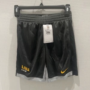 NWT NEW LSU Tigers Nike Boys Dri Fit Athletic Shorts Small - Picture 1 of 7