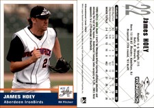 James Hoey 2006 MultiAd Delmarva Shorebirds #13 Card *AutographDen*