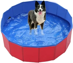 Hundepool Wasserbecken Doggy Swimmingpool Planschbecken Faltbar 80cm Bware ✅ - Bild 1 von 4