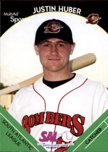 2002 South Atlantic League Prospects #18 Justin Huber Emerald Victoria Australia - Picture 1 of 2