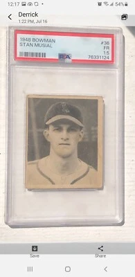 1948 Bowman Stan Musial  - Image 1 of 2