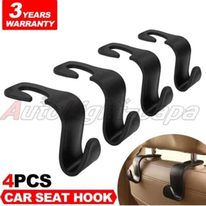 4pcs Car Seat Back Headrest Hooks Hanger Holder Hook for Bag Purse Cloth Grocery - Picture 1 of 17