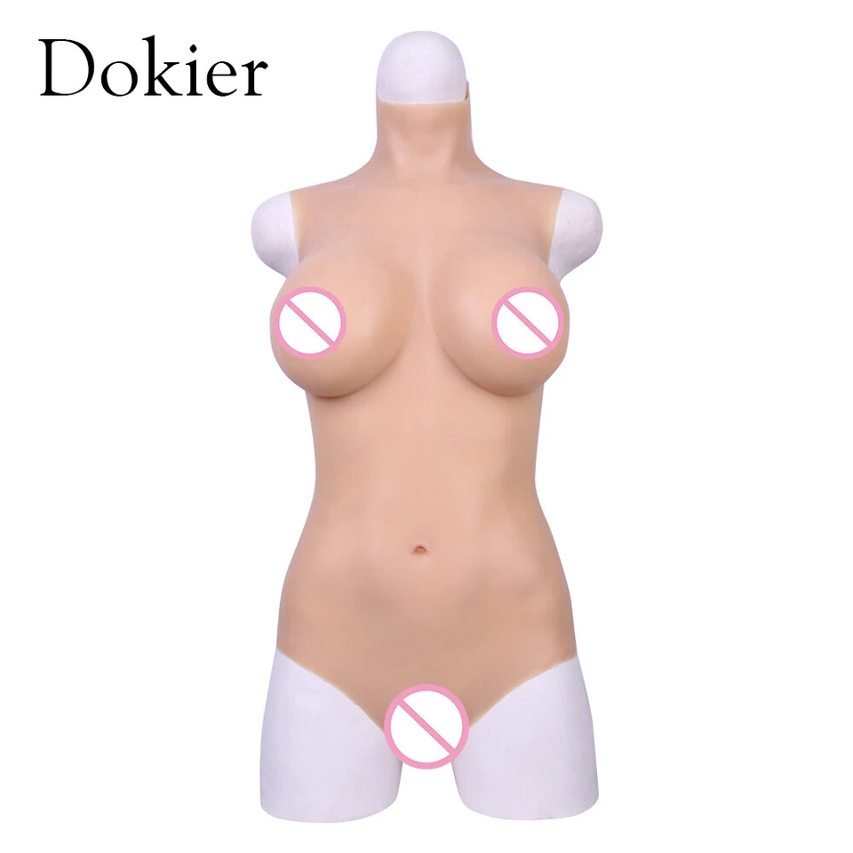 Dokier Silicone Female Bodysuit Breast Forms Fake Vagina Hip Shaping Body Suits  - Image 1 of 4