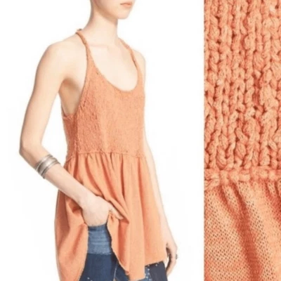 Free People Mountain View Boho Thick Knitted Wool Blend Tunic Top Size Medium - Image 1 of 4