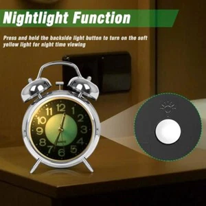 Super Loud Alarm Clock For Heavy Sleepers Adults Bell Y Silent G7J8 η 4 J5Q9 - Picture 1 of 10
