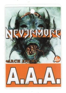 PASS NEVERMORE ARCH ENEMY CONCERTO MILANO ALCATRAZ 7-4-2005 - Picture 1 of 2