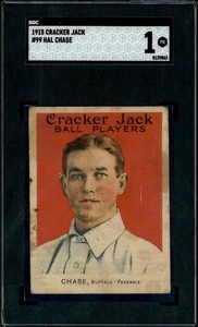 1915 Cracker Jack #99 Hal Chase - SGC 1