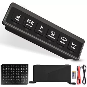 6Gang Wireless Switch Panel Circuit Control Box For LED Light Bar 12V 24V Marine - Picture 1 of 7