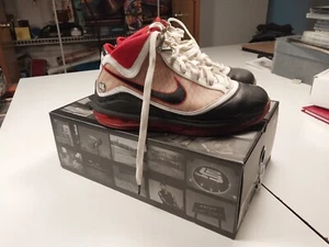 Size 8 - Nike Air Max LeBron 7 White Black Red w/ Original Box - Picture 1 of 15