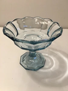 Fostoria Compote Virginia Light Blue Pedestal Candy Dish - Picture 1 of 7