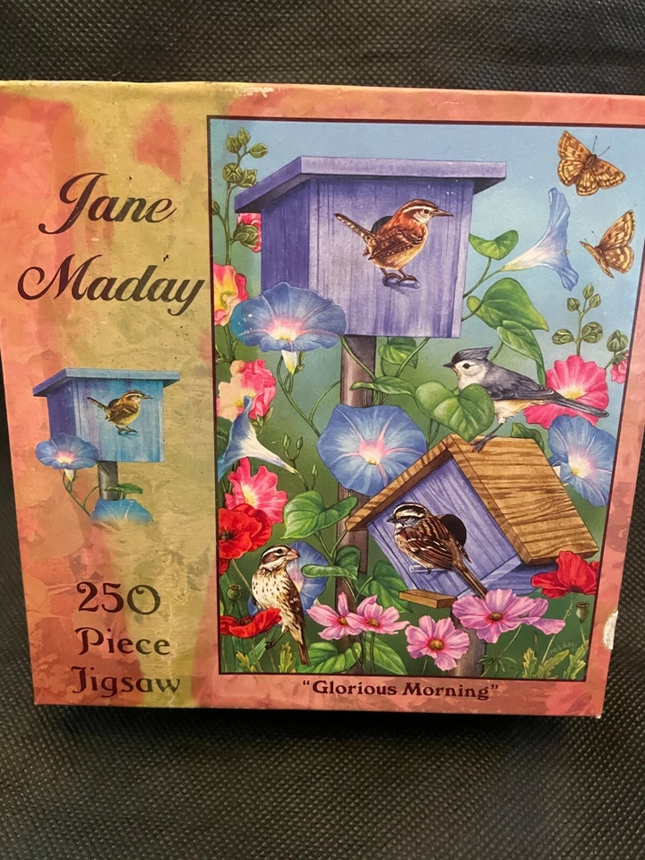 Rompecabezas Jane Maday 250 Piezas GLORIOUS MORNING Pájaros/Flores 14x10 - Nuevo Precintado Foto 1 de 1