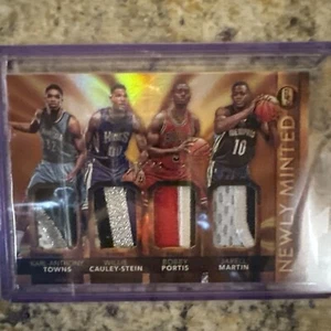 KAT WCS Bobby Portis Jarrell Martin Panini Gold Standard Quad Patch RC - Picture 1 of 4