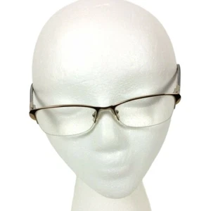 Ralph Lauren Eyeglasses Glasses Frames Gold Brown Tortoise Half Rim 52 16 135 - Picture 1 of 10