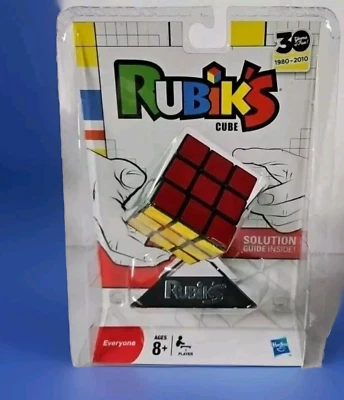 2010 Hasbro Rubik's Cube 30 Years Puzzle 3x3 Stand Solution Guide - Image 1 of 4