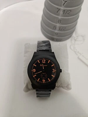 Reloj pulsera de moda Ferragamo Gancini negro 41 mm para hombre Foto 1 de 4