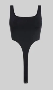 NEW Women’s KLAYD Black Square Neck High Cut Body Top Size S RRP £55 - Picture 1 of 4