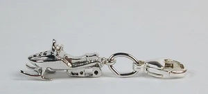 Dije para moto de nieve de plata esterlina envío gratuito y broche de garra de langosta incluido - Imagen 1 de 5
