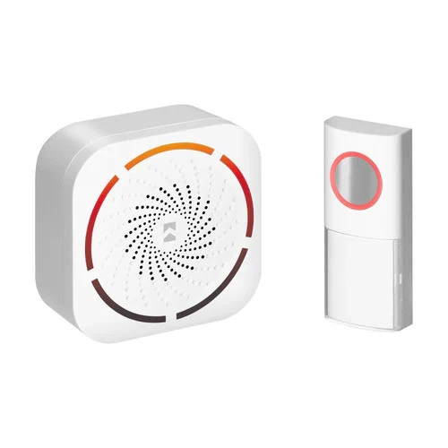 ORNO Funk-Türklingel, kabelloser Gong – Batteriebetrieben, 36 Melodien, 150m weiß