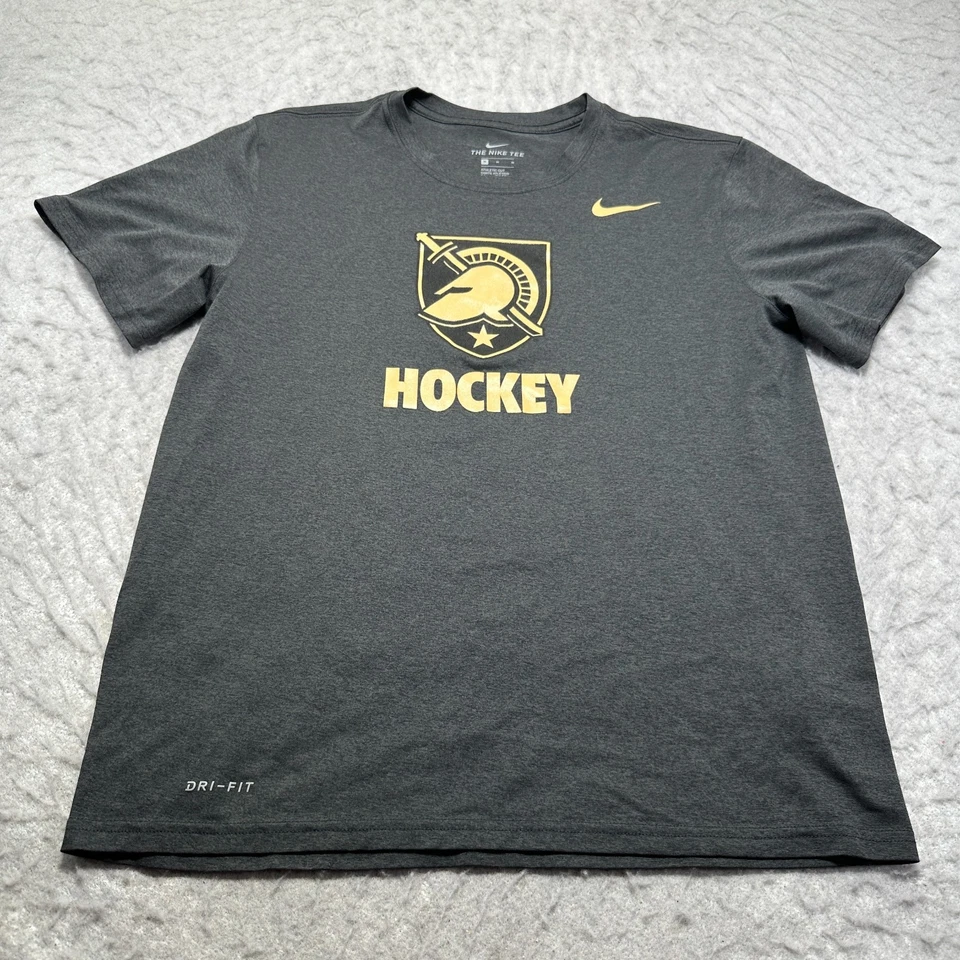 Nike Dri Fit Ejército Negro Caballeros Hockey Camiseta Gris Manga Corta Para Hombre Talla M Foto 1 de 4