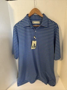 Donald Ross Polo Sport Fit Shirt, Medium, Navy/Multi, New with Tags - Picture 1 of 5
