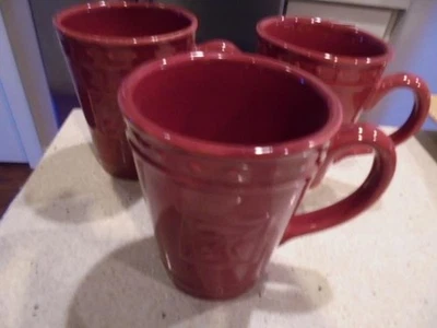 5 Signature Sorrento burgundy/beaujolais mugs mint condition low fast shipping! - Image 1 of 2