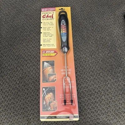 NUEVO Termómetro para Carne Perfect Chef D’Light Tenedor para Barbacoa Herramienta Digital Simple De Colección Foto 1 de 4