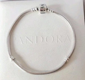 Genuine Silver Pandora Moments Snake Charm Bracelet 20cm S925 ALE - Picture 1 of 7