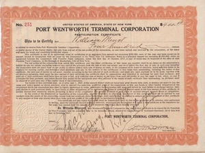 1918 Port Wentworth Terminal Co - Savannah & Atlanta Railroad, Central Georgia - Bild 1 von 1