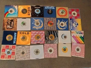 Lot of 24 45 RPM 7" Vinyl Record: Roy Orbison Elton John The Beatles Rod Stewart - Picture 1 of 16