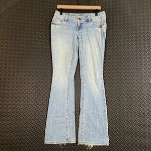 Pantalones de mezclilla para mujer American Eagle AE Artist azul bootcut tiro bajo talla 4 regular - Imagen 1 de 10