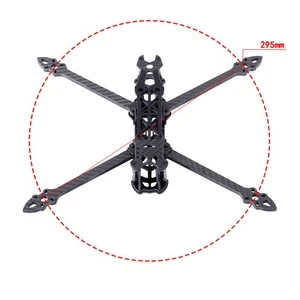 New RC For MAK4 7 inch 295mm Carbon Fiber Frame Rack For Freestyle FPV RC - Picture 1 of 6