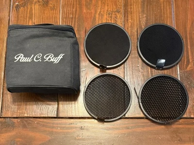Paul C Buff сотовые сетки с чехлом 4 упаковки 10 20 30 40 для 7» отражатель - Изображение 1 из 4