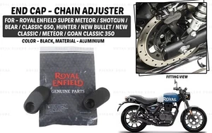 Ajustador de cadena de tapa de extremo "Apto para Royal Enfield Classic / Bear / Escopeta 650" - Imagen 1 de 5