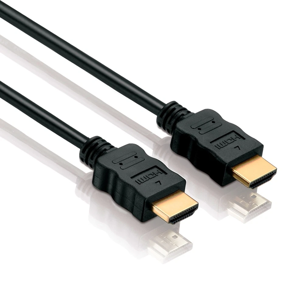 HDMI Kabel High-Speed with Ethernet Rev. 1.4 4K ULTRA HD 2160p 3D vergoldet 3 m - Bild 1 von 1