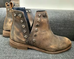 Botines Coolway Marrón Envejecido Tachonado 1 Tostador Zapatos Talla 8 - Usados en Excelente Condición - Imagen 1 de 5