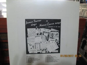 JAMES FARRAR SINGS MANA-ZUCCA SONGS LP MAZICA RECORDS vinyl never played - Picture 1 of 1