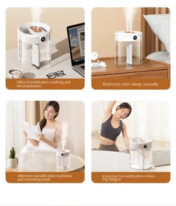 2L Doppel Spray Luftbefeuchter Zerstäuber USB Große Kapazität Zuhause Schlafzimmer Klare Luft - Bild 1 von 4