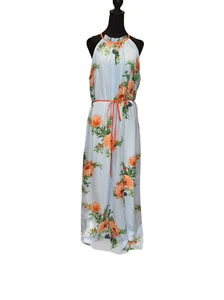 Be by Chetta B Striped floral maxi dress size 16 - Picture 1 of 8