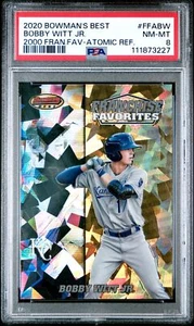 2020 Bowman's Best Franchise Fav Bobby Witt Jr. Atomic Refractor PSA 8 3227 - Bild 1 von 2
