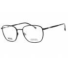 Hugo Boss Men's Eyeglasses Matte Black Metal Full Rim Frame BOSS 1415 0003 00
